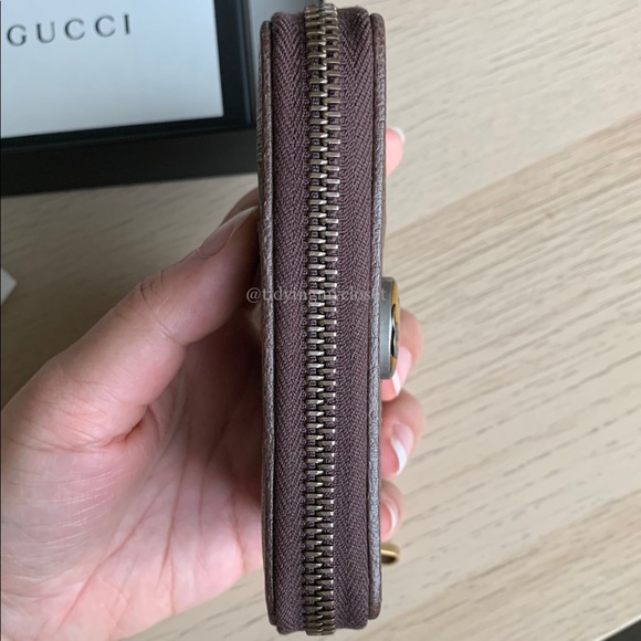 *SOLD* NWT Gucci GG Supreme Ophidia Zip Around Card Case Wallet - Picture 6 of 16